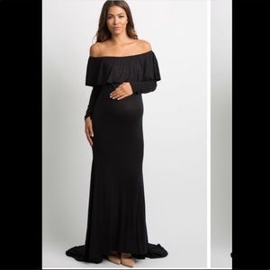 Pink blush maternity dress